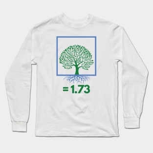 Square Root of Tree Funny Math Jokes Long Sleeve T-Shirt